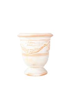 Anduze mini vase white ceruse n°6 D21cm - H24cm