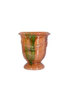 Anduze mini vase flamed enamelled tradition n°6 D21cm - H24cm