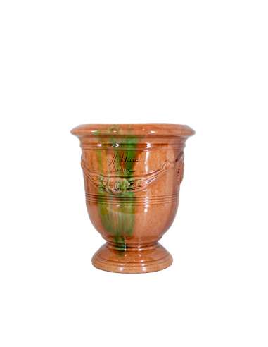 Vase d'anduze émaillé tradition flammé n°6 D21cm - H24cm