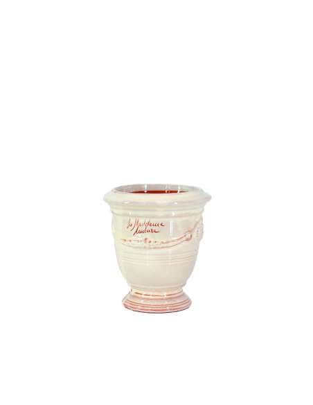 Anduze mini vase ivory enamelled tradition n°7 D13cm - H14cm