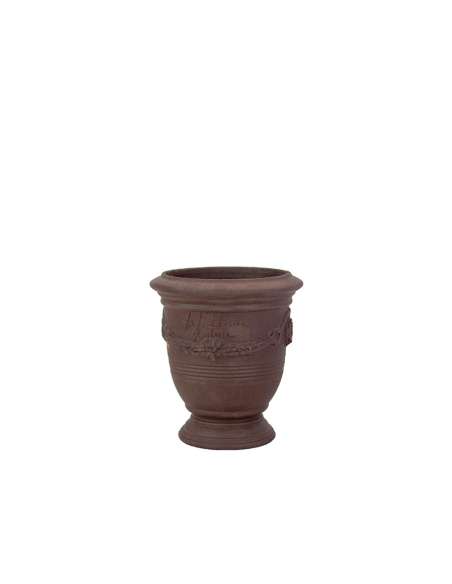 Mini vase d'Anduze terre naturelle noire n°7 D13cm - H14cm