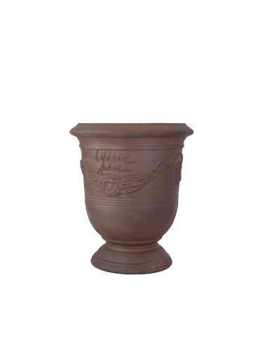 Vase d'anduze terre noire naturelle n°6 D21cm - H24cm