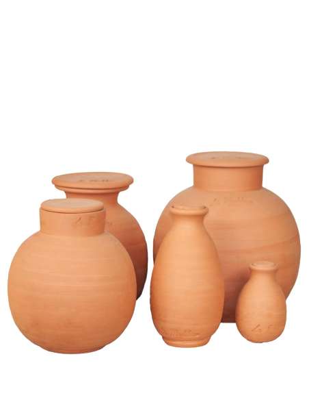 Watering pottery to bury with cap and straight neck (Ollas) size XL