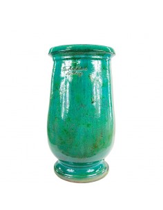 Emerald patina oil jar
