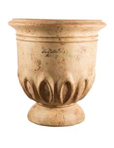 Vase tulipe patine ancienne