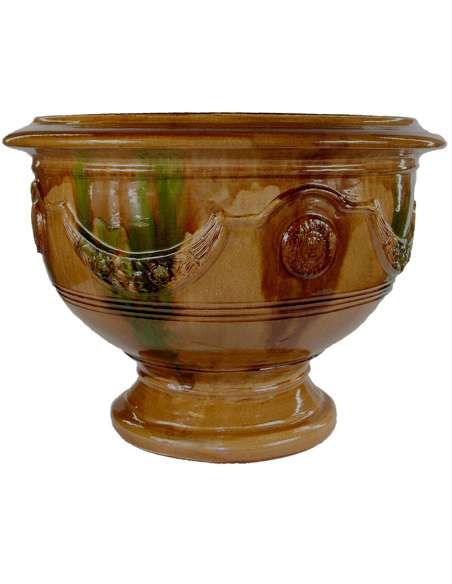 Anduze cup traditional glazed flame