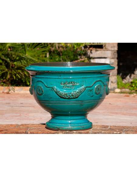 Turquoise patina Anduze bowl