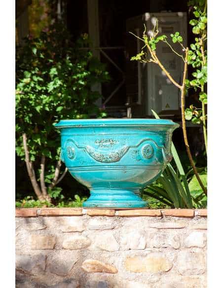 Turquoise patina Anduze bowl