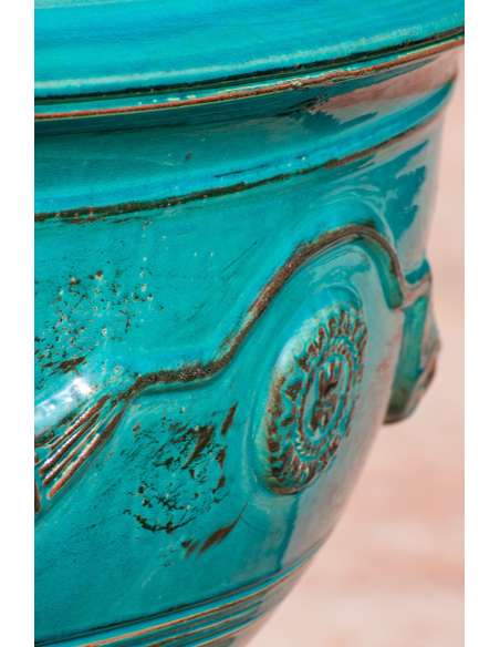 Turquoise patina Anduze bowl